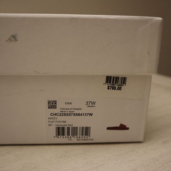 Chloé Womens Sz 37W US 7 Terracotta Red Kacey Braided Leather Slide Sandals - Picture 10 of 11